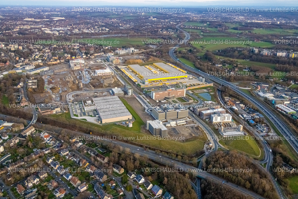 Bochum230102229 | Luftbild, Mark 51/7 Baustelle und Neubau Wissenschafts- und Technologiequartier, ehem. Opel Gelände, Laer, Bochum, Ruhrgebiet, Nordrhein-Westfalen, Deutschland