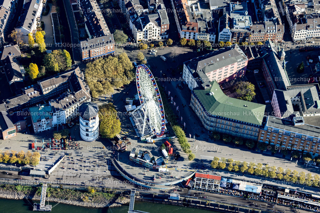 luftbild-duesseldorf-altstadt-burgplatz-rheinterrassen-kasematten-8903 | Luftbildfotografie Hermann Klöpper - Realisiert mit Pictrs.com