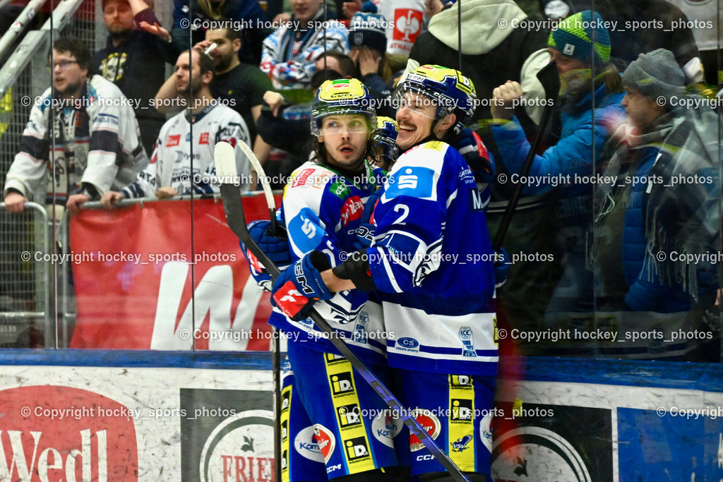 EC IDM Wärmepumpen VSV vs. Hydro Fehervar AV 19 | Jubel EC VSV, #2 Dylan MacPherson EC VSV, #22 Nikita Scherbak EC VSV, EC IDM Wärmepumpen VSV vs. Hydro Fehervar AV 19, EC IDM Wärmepumpen VSV vs. Hydro Fehervar AV 19  am 17.01.2026 in Villach (Stadthalle Villach), Austria, (Photo by Bernd Stefan)