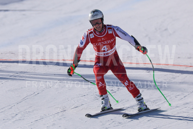 Audi FIS Ski World Cup: Men’s Slalom – Hahnenkamm Race, Kitzbuehel | Kitzbuehel, Austria, 25.Jan.26 - Alpine Skiing - FIS World Cup, Hahnenkamm Race, Slalom, men. The image shows FEURSTEIN Lukas (AUT, Head).