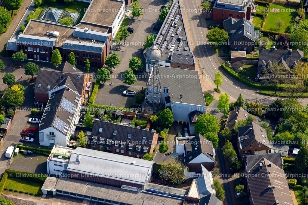 Luftbild Meerbusch Lank-1918 | Luftbild Industriedenkmal Wasserturm in Meerbusch - Realisiert mit Pictrs.com