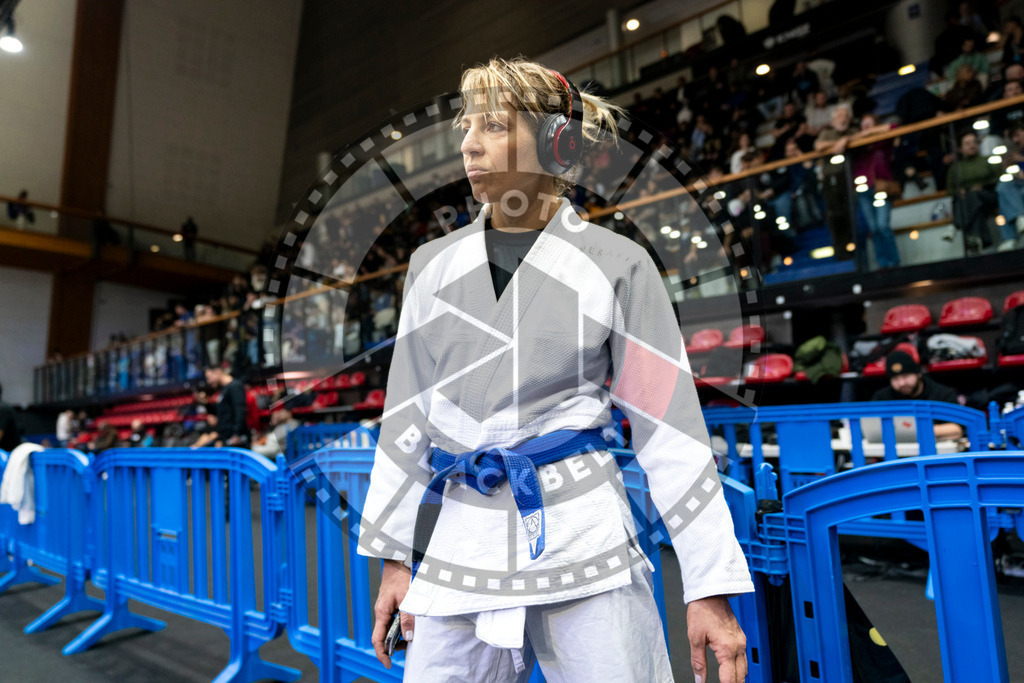 20240121PBB5604 | Fighters compete during the second day of the IBJJF European Championship in Paris, France, on January 21, 2024.