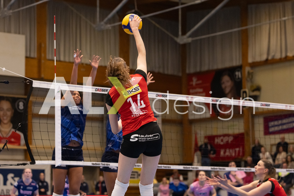 Volleyball I Frauen I Saison 2025-2026 I Volleyball NLA | Women I 1/2 Finals I  VC Kanti Schaffhausen - Sm'Aesch Pfeffingen I 18.03.2026 | 14 Josipa Marković (HR) (VC Kanti Schaffhausen) – Aussen - Realisiert mit Pictrs.com