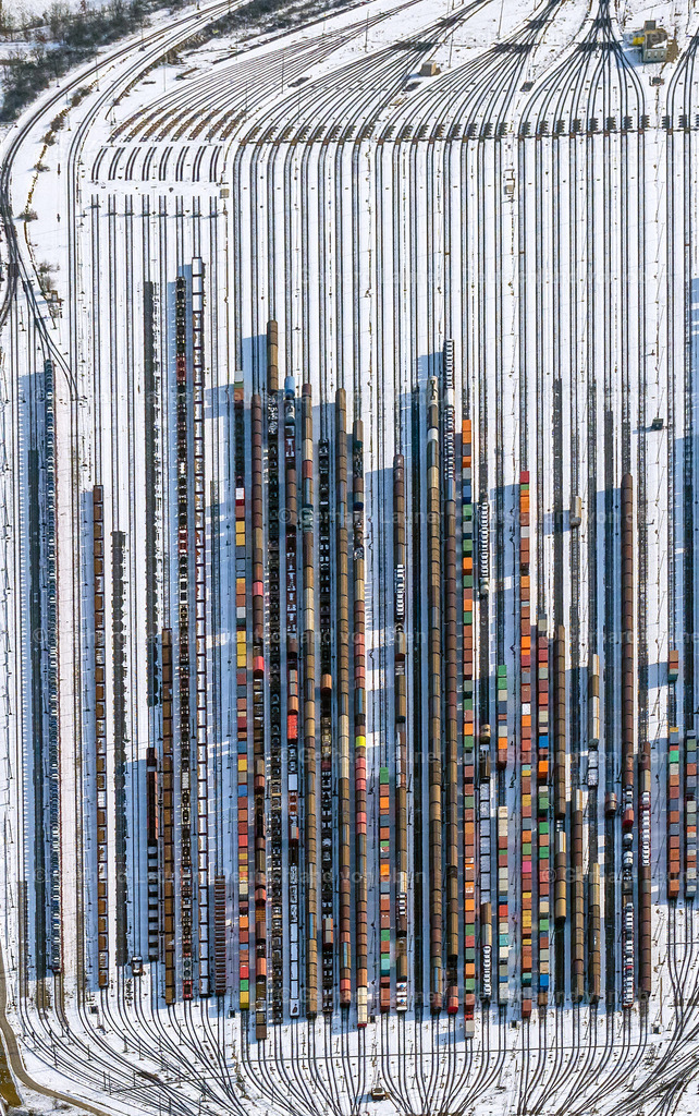 9102159 | winterlicher Rangierbahnhof Maschen