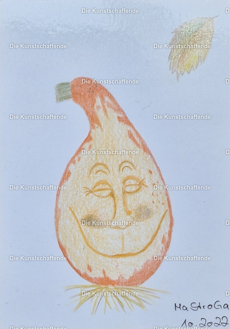 MaStroGa-093307 | Kunstdruck von handgemalter Postkarte. | Art print from hand painted postcard. - Realisiert mit Pictrs.com