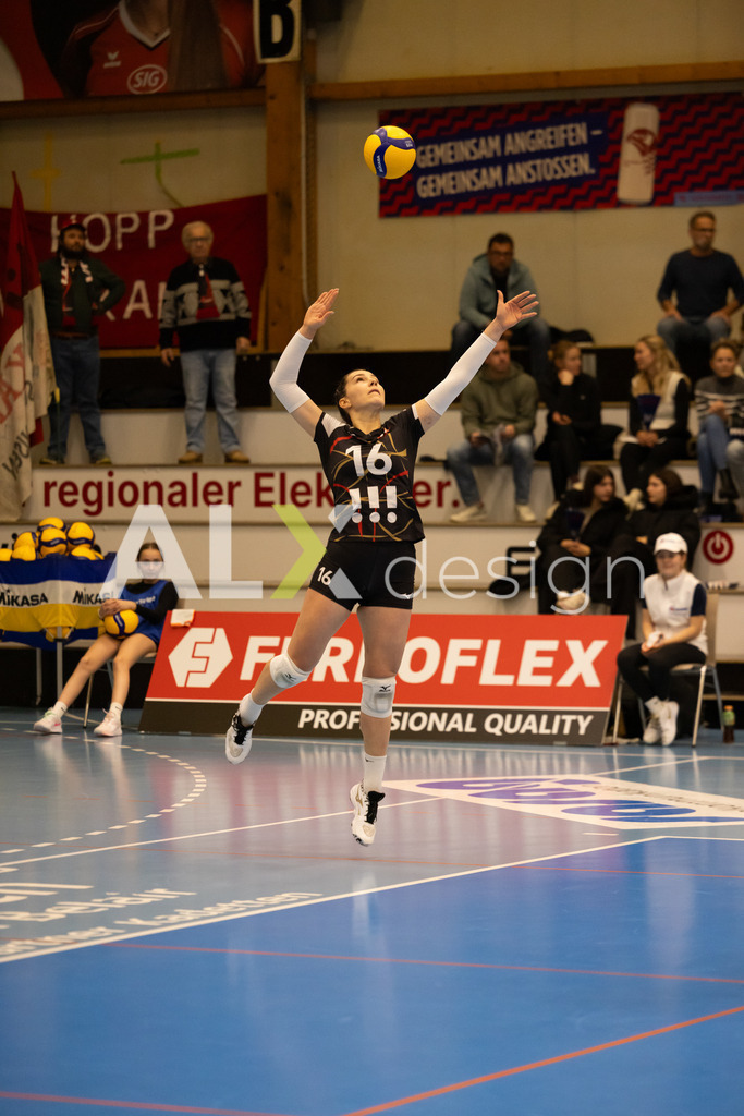 Volleyball I Frauen I Saison 2025-2026 I CEV Volleyball Challenge Cup 2026 | Women I 16th Finals I VC Kanti Schaffhausen - TJ Ostrava I 03.12.2025 | TJ Ostrava - 16 Michaela Drozdová (CZ) – Mittelblock - Realisiert mit Pictrs.com