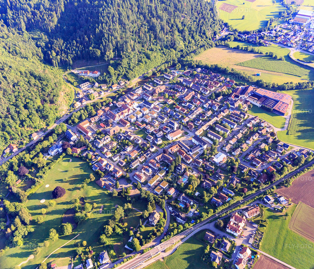 Luftbild: Ortsansicht aus Süden in Gutach im Breisgau im Bundesland Baden-Württemberg in Deutschland. Foto: IMG_147622.jpg vom 30.05.2025 durch Werner Riehm/FLY-FOTO.de