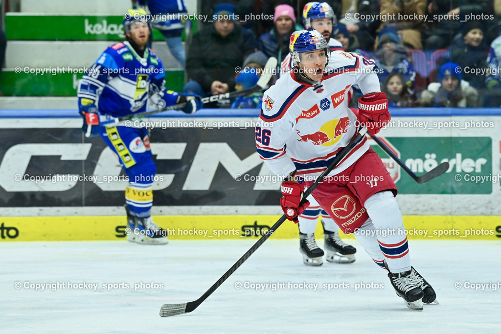 EC IDM WÄRMEPUMPEN VSV vs. EC Red Bull Salzburg | #26 Hochkofler Peter EC Redbull Salzburg, EC IDM WÄRMEPUMPEN VSV vs. EC Red Bull Salzburg, EC IDM WÄRMEPUMPEN VSV vs. EC Red Bull Salzburg am 17.01.2025 in Villach (Stadthalle Villach), Austria, (Photo by Bernd Stefan)