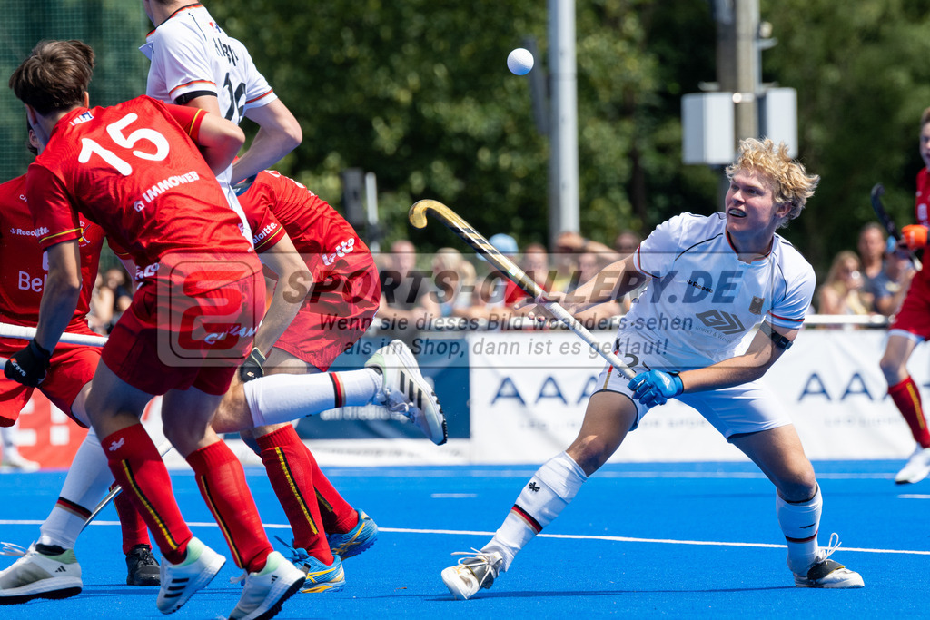 SFE_20230716_0342 | EuroHockey EM U18 Boys Final Belgium vs Germany am 16.07.2023 in Krefeld (Gerd-Wellen-Hockeyanlage), Photo: Stephan Fehrmann 2023 (Sports-Gallery)