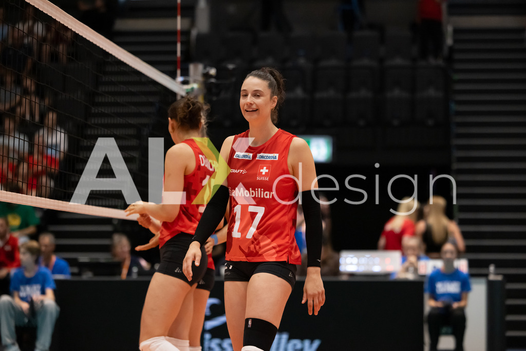 Austria v Switzerland - CEV European League Women | KRIENS, SWITZERLAND - JUNE 14: JULIE LENGWEILER of Switzerland during the CEV European League match between Austria and Switzerland at Pilatus Arena on June 14, 2026 in Kriens, Switzerland. - Realisiert mit Pictrs.com
