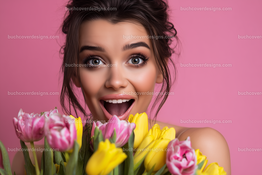 u2651197574_suprised_smilling_pretty_woman_with_flowers_--chaos_bddc3f50-5cc9-446b-a1fe-2dc16d900a5a | suprised smilling pretty woman, with flowers --chaos 5 --ar 3:2 --profile 4brultn --stylize 50 --v 7 Job ID: bddc3f50-5cc9-446b-a1fe-2dc16d900a5a