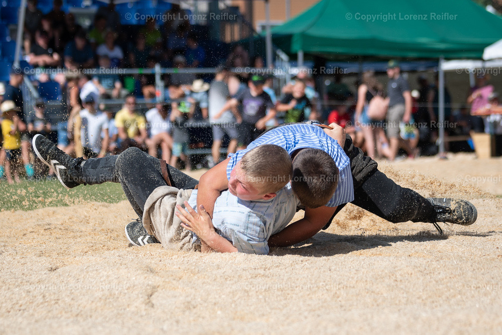 Schwingen -  Appenzeller Kantonal Nachwuchsschwingfest 2023 | Oberegg, 8.7.23, Schwingen - Appenzeller Kantonal Nachwuchsschwingfest.
