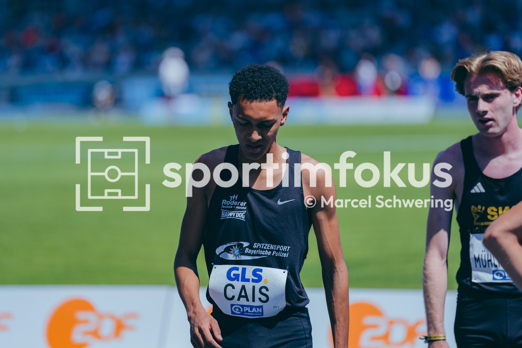Deutsche Meisterschaften der Frauen und Männer 2026 | Noah Cais, Laufgemeinschaft Wehringen, 1500-Meter-Lauf, Halbfinale, Deutsche Meisterschaften der Frauen und Männer 2026, Lohrheidestadion Bochum-Wattenscheid, 25.07.2026. Foto: Marcel Schwering / sportimfokus - Realisiert mit Pictrs.com