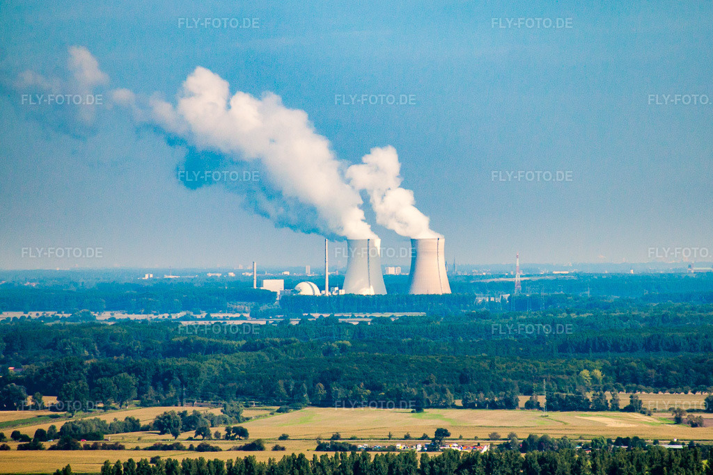 Luftbild: Philippsburg, KKW von Südosten in Philippsburg im Bundesland Baden-Württemberg in Deutschland. Foto: IMG_33255.jpg vom 05.09.2010 durch Werner Riehm/FLY-FOTO.de