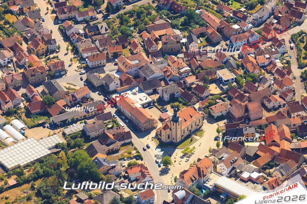Luftbild von  Sand-am-main - Luftaufnahme wurde 2015 von https://frankenair.de mittels Flugzeug (keine Drohne) erstellt - die Geschenkidee
