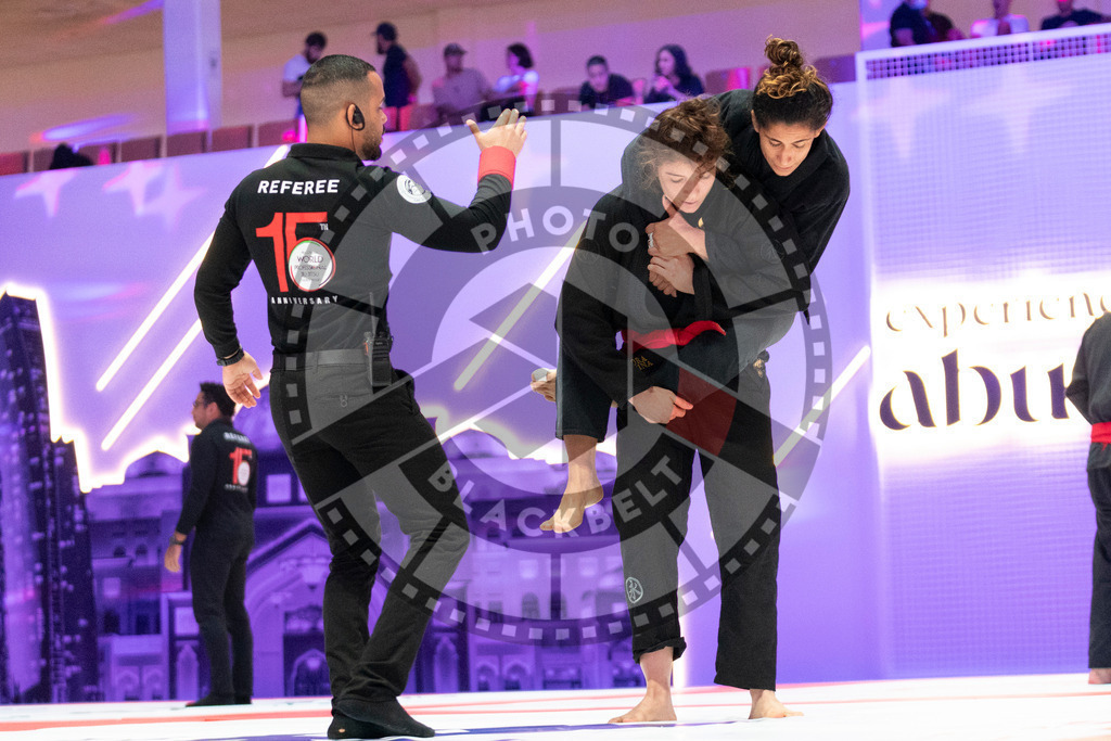 20231109PBB4273 | Fighters compete during the AJP World Professional Championship in the Mubadala Arena in Abu Dhabi, Arab United Emirates, on November 9, 2023.