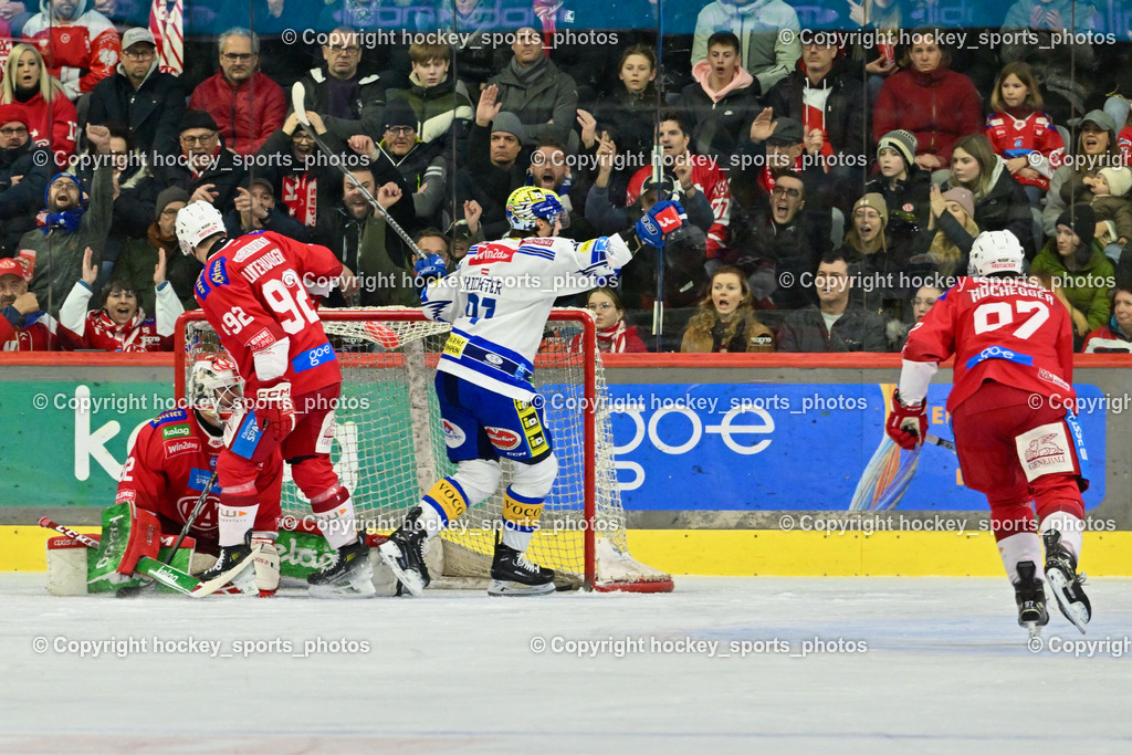 EC KAC vs. EC IDM Wärmepumpen VSV 4.2.2024 | #32 Dahm Sebastian, #92 Unterweger Clemens, #81 Richter Marco Jubel, Tor EC VSV