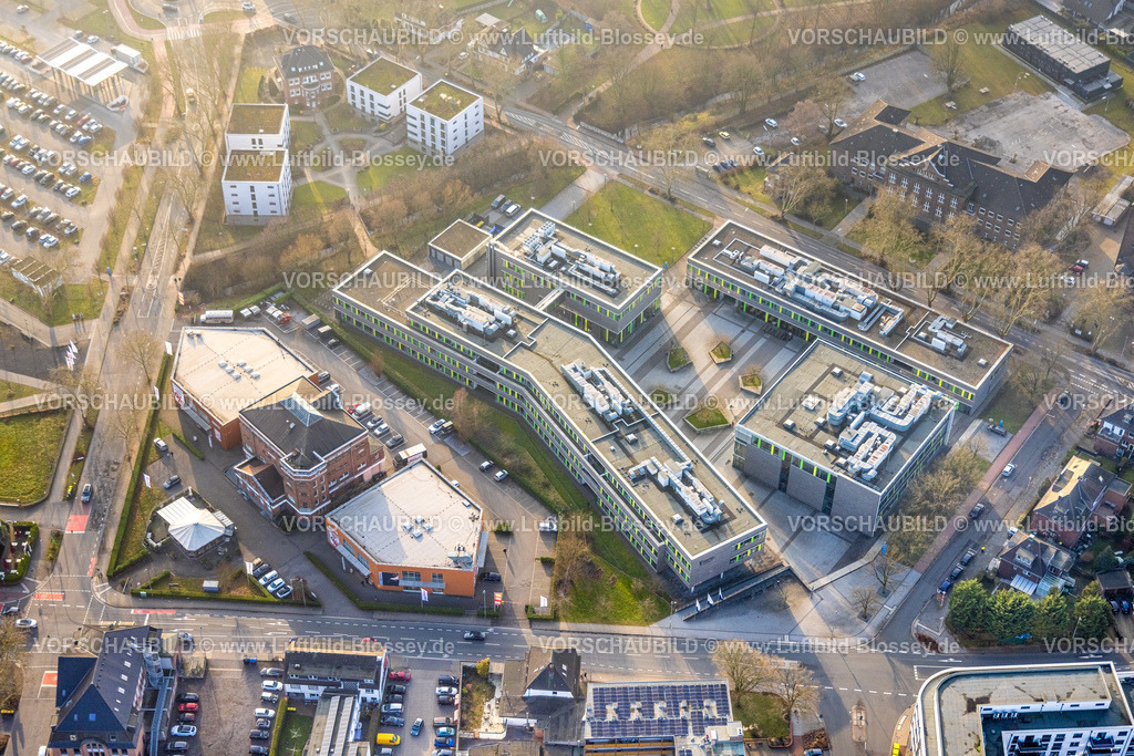 Kamp-Lintfort260101406 | Luftbild, Campus der Hochschule Rhein-Waal, ABC Gebäude denkmalgeschütztes Bauwerk, Kamperbruch, Kamp-Lintfort, Ruhrgebiet, Nordrhein-Westfalen, Deutschland