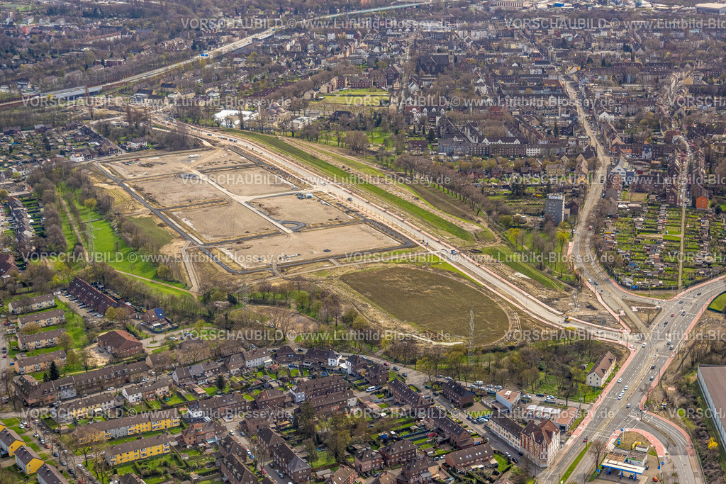 Duisburg230301307 | Luftbild, geplantes Gewerbequartier Friedrich-Park, Schacht 2/5, zwischen Weseler Straße und Aldenrader Straße, Marxloh, Duisburg, Ruhrgebiet, Nordrhein-Westfalen, Deutschland