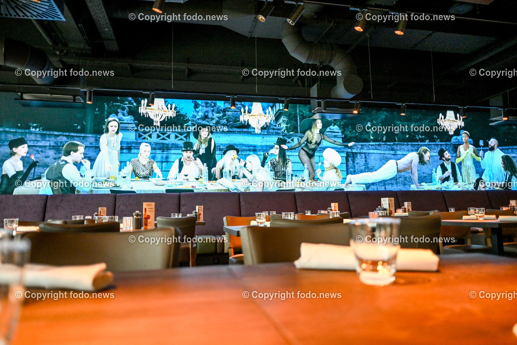 Plus City_ Steakhouse Abaccos_ 18.04.2024-6 | 18.04.2024, Pasching, AUT, Plus City, im Bild Steakhouse Abaccos, Lokal, Tische, Gaestebereich