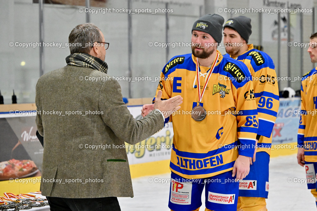 ESC Steindorf vs. EHC Althofen 8.3.2024 | ESC Steindorf vs. EHC Althofen 8.3.2024, ESC Steindorf vs. EHC Althofen Meisterfeier am 08.03.2024 in Steindorf (Ossiachersee Halle), Austria, (Photo by Bernd Stefan)