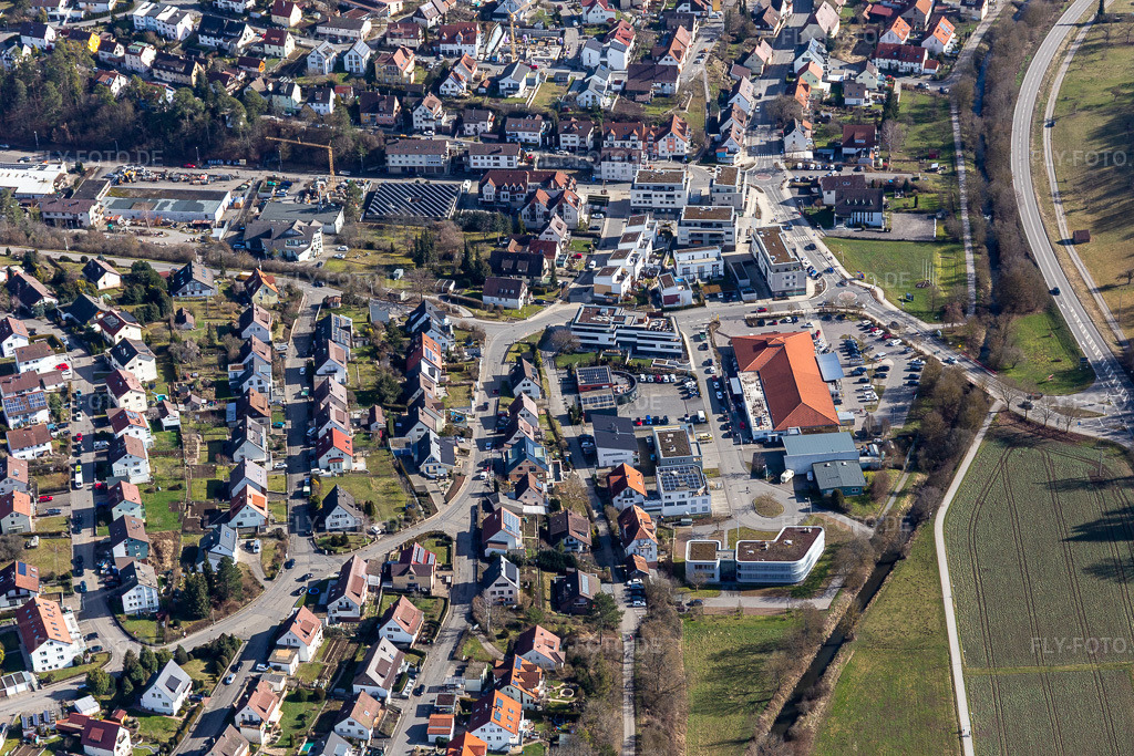 Luftbild: Netto im Ortsteil Dätzingen in Grafenau im Bundesland Baden-Württemberg in Deutschland. Foto: IMG_125102.jpg vom 20.02.2021 durch Werner Riehm/FLY-FOTO.de