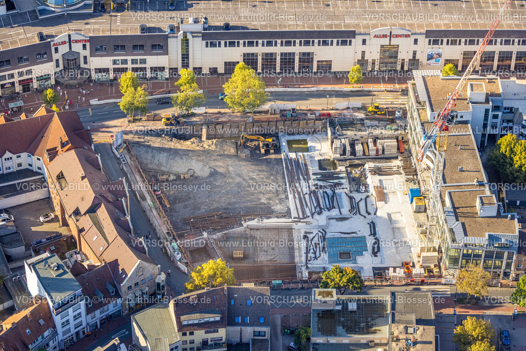 Hamm250904659 | Luftbild, Baustelle und Nubau der Westhälfte der Ritterpassage, Mitte, Hamm, Ruhrgebiet, Nordrhein-Westfalen, Deutschland