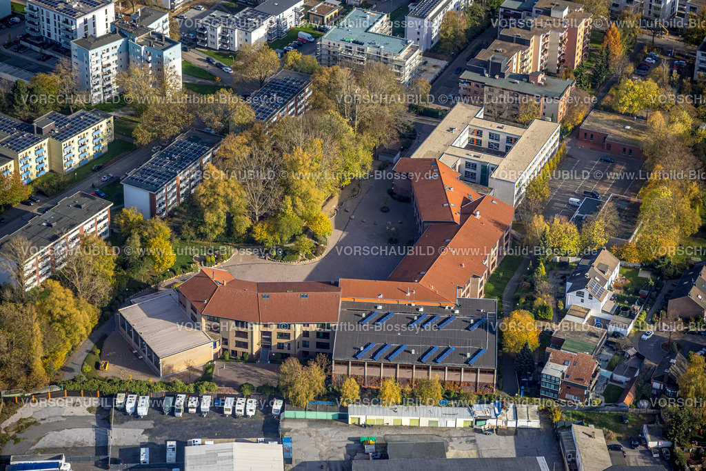 Bochum221100834 | Luftbild, Matthias-Claudius-Schule, Weitmar, Bochum, Ruhrgebiet, Nordrhein-Westfalen, Deutschland