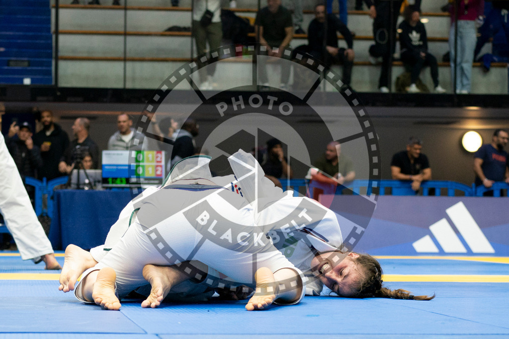 20240124PBB04519 | Fighters compete during the second day of the IBJJF European Championship in Paris, France, on January 24, 2024.