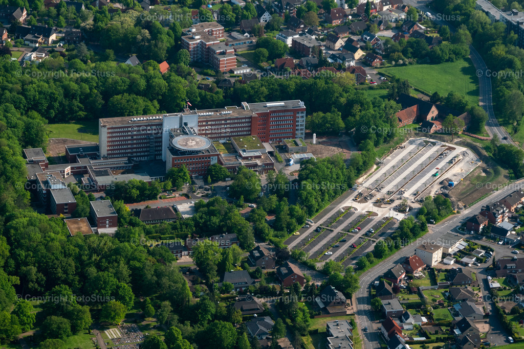 Luftbild der Barabaraklinik in Hamm Heessen | Die Barbaraklinik in Hamm Heessen aus der Luft fotografiert. - Realisiert mit Pictrs.com