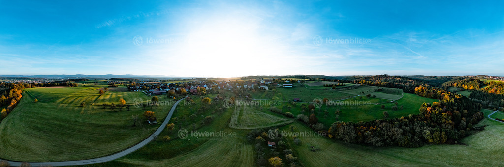 Oberwälden bei Wangen im Sonnenuntergang | löwenblicke | shop
