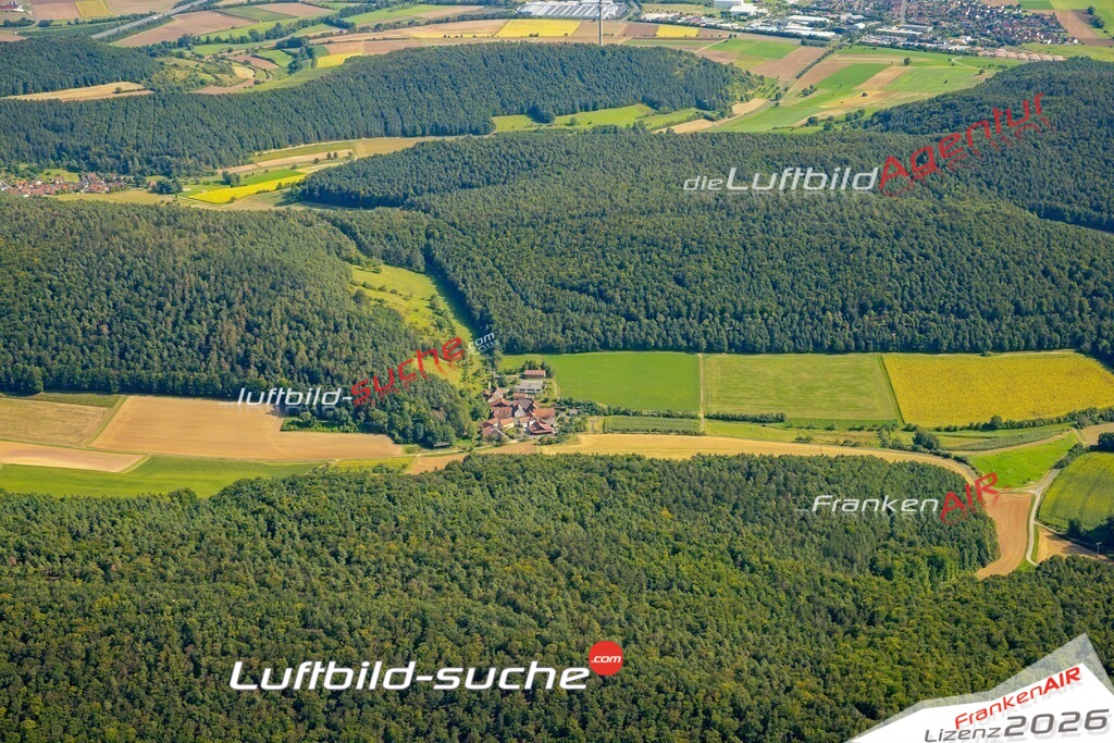Das Luftbild zeigt : Seeshof Hammelburg - Die Luftaufnahme wurde 2024 vom UL-Flugzeug aus erstellt ( keine Drohne ) - Hochauflösende Luftaufnahme - Für grossformatige Ausdrucke geeignet. Die Geschenkidee !Mit Lizenz und Bildrechte bestellbar