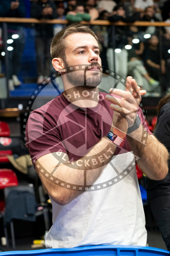 20240123PBB02187 | Fighters compete during the second day of the IBJJF European Championship in Paris, France, on January 23, 2024.