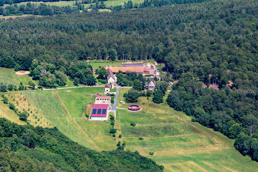 Munditias | Luftbild: Munditias im Ortsteil Römershag in Bad Brückenau im Bundesland Bayern in Deutschland. Foto: IMG_141979.jpg vom 07.07.2024 durch ©2025 Werner Riehm fly-foto.de/copyright - Realisiert mit Pictrs.com