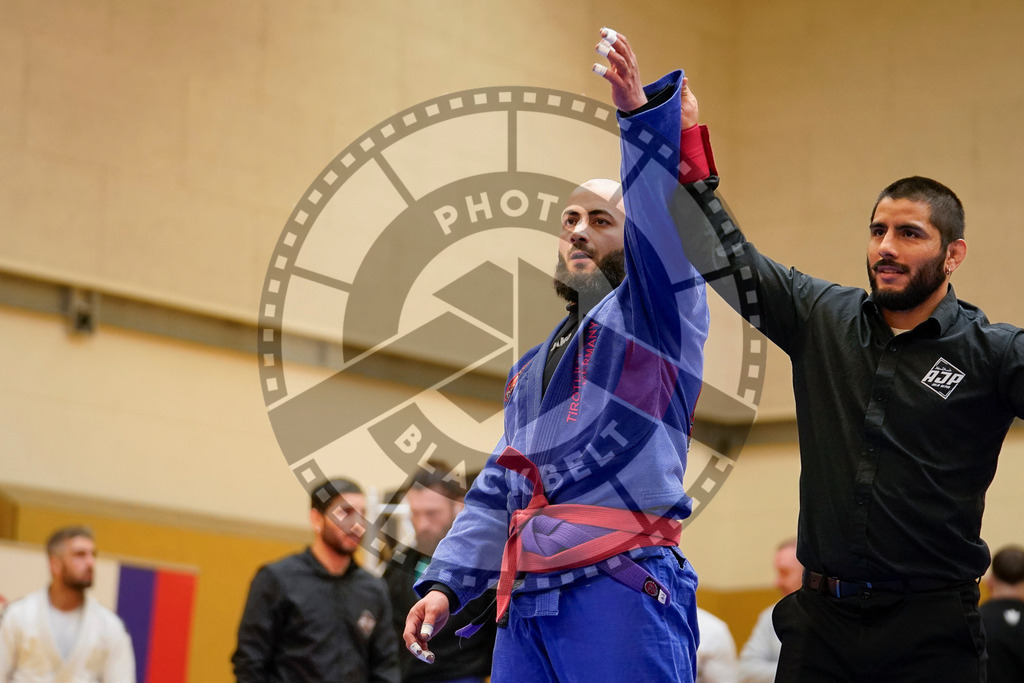 20240203PBB06286 | Fighters compete during the Brazilian Jiu-Jitsu Championship of the AJP Tour in Maintal by Frankfurt am Main, Germany, on February 2, 2024.