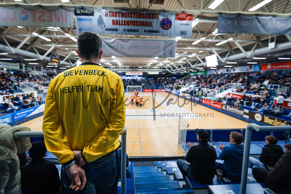 47. Stadtmeisterschaften im Hallenfußball 2025, Zwischenrunde, Zwischenrunde | Stadtmeisterschaften im Hallenfußball 2025, Zwischenrunde, Sporthalle Berg Fidel in Münster. Foto: sportfotografie.ms | Markus Paletta - Realisiert mit Pictrs.com
