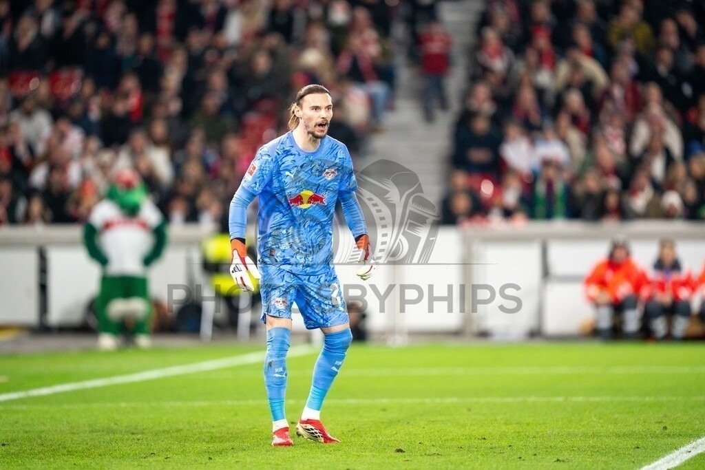 VfB Stuttgart vs. RB Leipzig, Fussball, 1. Bundesliga, 26. Spieltag, 15.03.2026 | Maarten Vandervoort (RB Leipzig, #26),VfB Stuttgart vs. RB Leipzig, Fussball, 1. Bundesliga, 26. Spieltag, 15.03.2026Foto: photosbyphips/Philip Ziegler