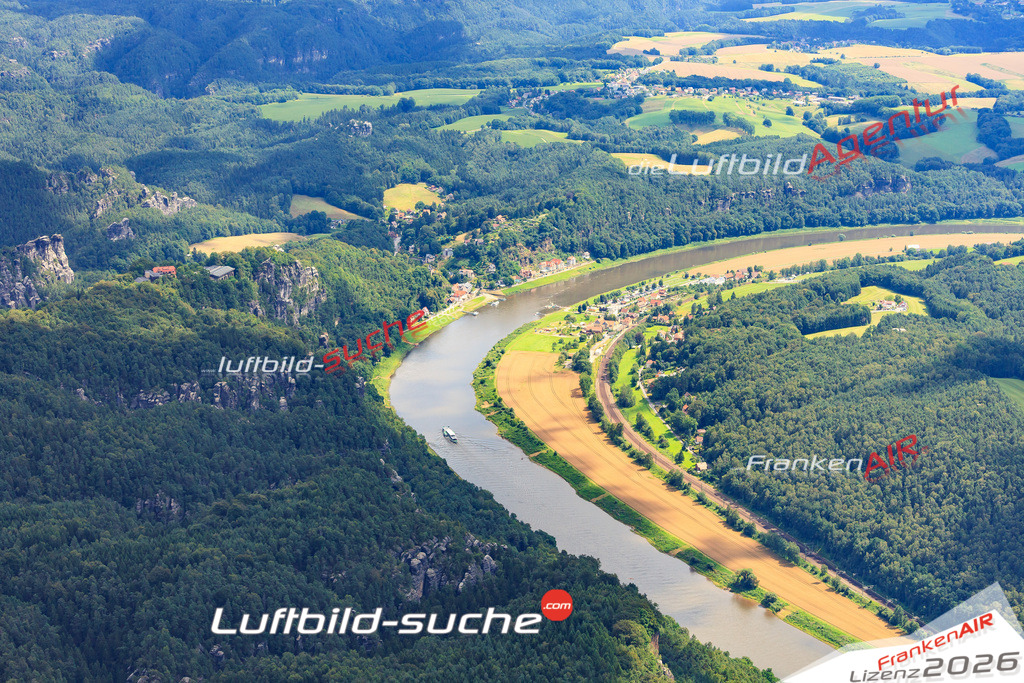 Die Luftaufnahme Saechsische_schweiz - Rathen wurde vom UL-Flugzeug (keine Drohne) aus fotografiert.Hohe Druck- Auflösung-die Geschenkidee!