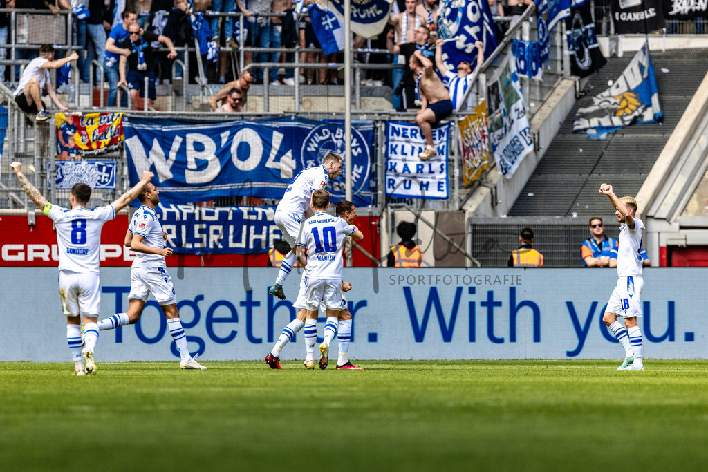 Fortuna Düsseldorf vs. Karlsruher SC | Düsseldorf, 30.04.2023: 2. Bundesliga, 30. Spieltag, Fortuna Düsseldorf gegen Karlsruher SC in der Merkur Arena in Düsseldorf. Foto: sportfotografie.ms | Markus Paletta - Realisiert mit Pictrs.com