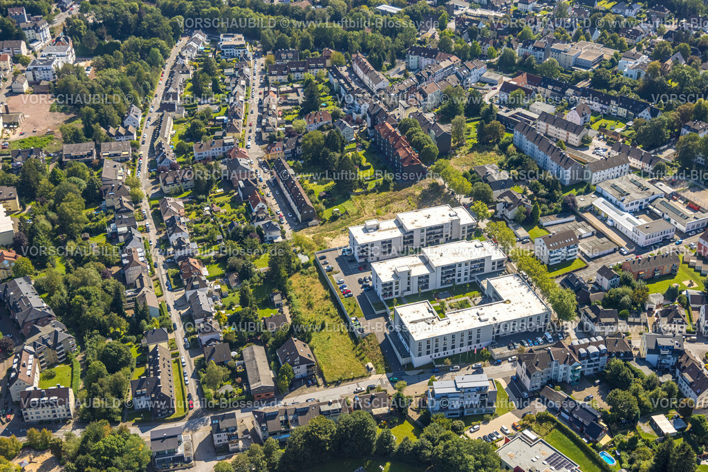 Gevelsberg240815011 | Luftbild, DOREAFAMILIE Gevelsberg Pflegeheim, Wohngebiet zwischen Feldstraße und Im Himmel, Klostermark, Gevelsberg, Ruhrgebiet, Nordrhein-Westfalen, Deutschland