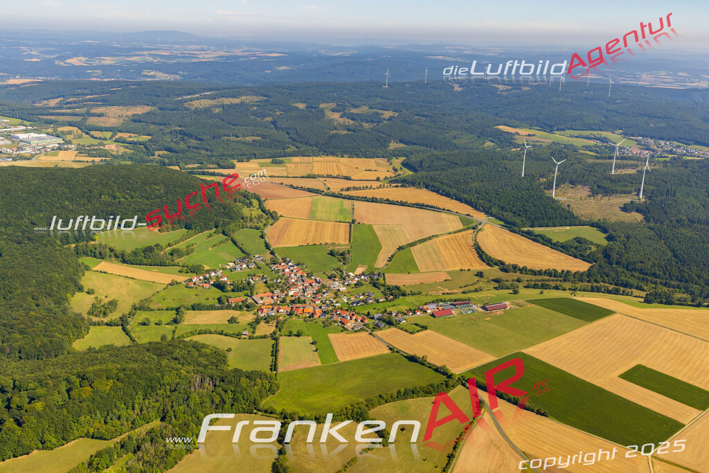 Lautenhausen Friedewald Bild- Das Luftbild wurde 2025 vom UL-Flugzeug heraus erstellt ( keine Drohne bzw. Drohnenaufnahme ) - Hochauflösende Luftaufnahme -Nicht vergleichbar mit Google Maps oder Satelittenbilder- Die Geschenkidee !Mit Lizenz und Bildrechte bestellbar - CC