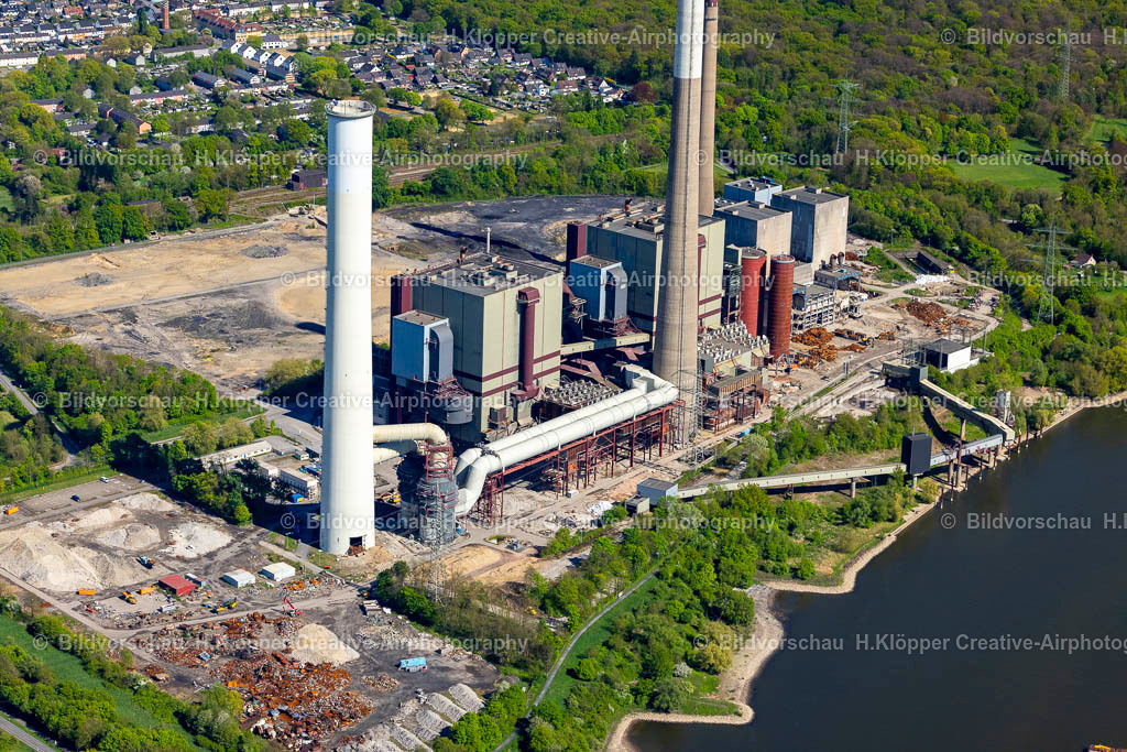 Luftbilder Voerde-0791 | Luftbildfotografie Voerde Kraftwerksanlagen des Kohle- Heizkraftwerkes der " Steag Energy Services GmbH " - Realisiert mit Pictrs.com