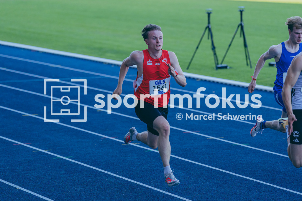 Deutsche Meisterschaften U20 / U16 2026 | Leon Böddicker, LG Olympia Dortmund, 1561, 100-Meter-Lauf, Halbfinale, Deutsche Meisterschaften der U20 &amp; U16 2026, Lohrheidestadion Bochum-Wattenscheid, 11.07.2026. Foto: Marcel Schwering / sportimfokus - Realisiert mit Pictrs.com