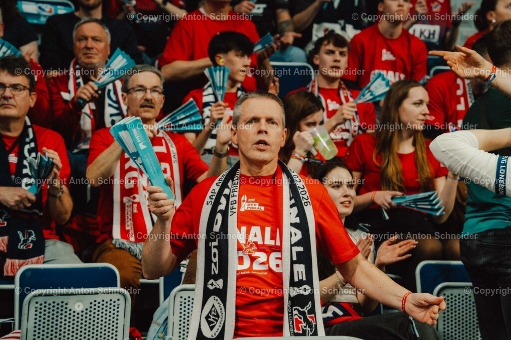 Vollyballpokalfinale 25/26 Mannheim | Zoi DVV Pokalfinale am 28.02.2026 in Mannheim I VfB Suhl LOTTO Thüringen - Allianz MTV Stuttgart I VfB Friedrichshafen - SVG Lüneburg - Realisiert mit Pictrs.com