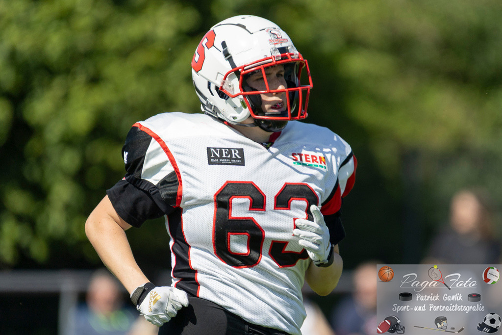 GFLW 1: German Football League Women 1: Rodgau Pioneers Ladies - Stuttgart Scorpions Sisters, 07.06.2026 | Lena Stephanie Preiß / PReiss (Stuttgart Scorpions Sisters #63), Freisteller, Portrait / Porträt, Rodgau Pioneers Ladies - Stuttgart Scorpions Sisters, Rodgau, Maingau-Energie-Stadion "Am Weichsee", 7.6.2026 - Realisiert mit Pictrs.com