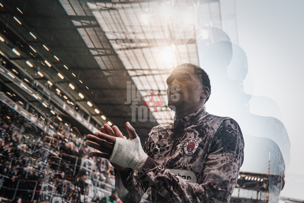 Fußball | Männer | Saison 2025/2026  | Fußball-Bundesliga | 07. Spieltag | FC St. Pauli vs. TSG Hoffenheim | 19.10.2025 | Oladapo Afolayan (#17, FC St. Pauli) Objektivfilter