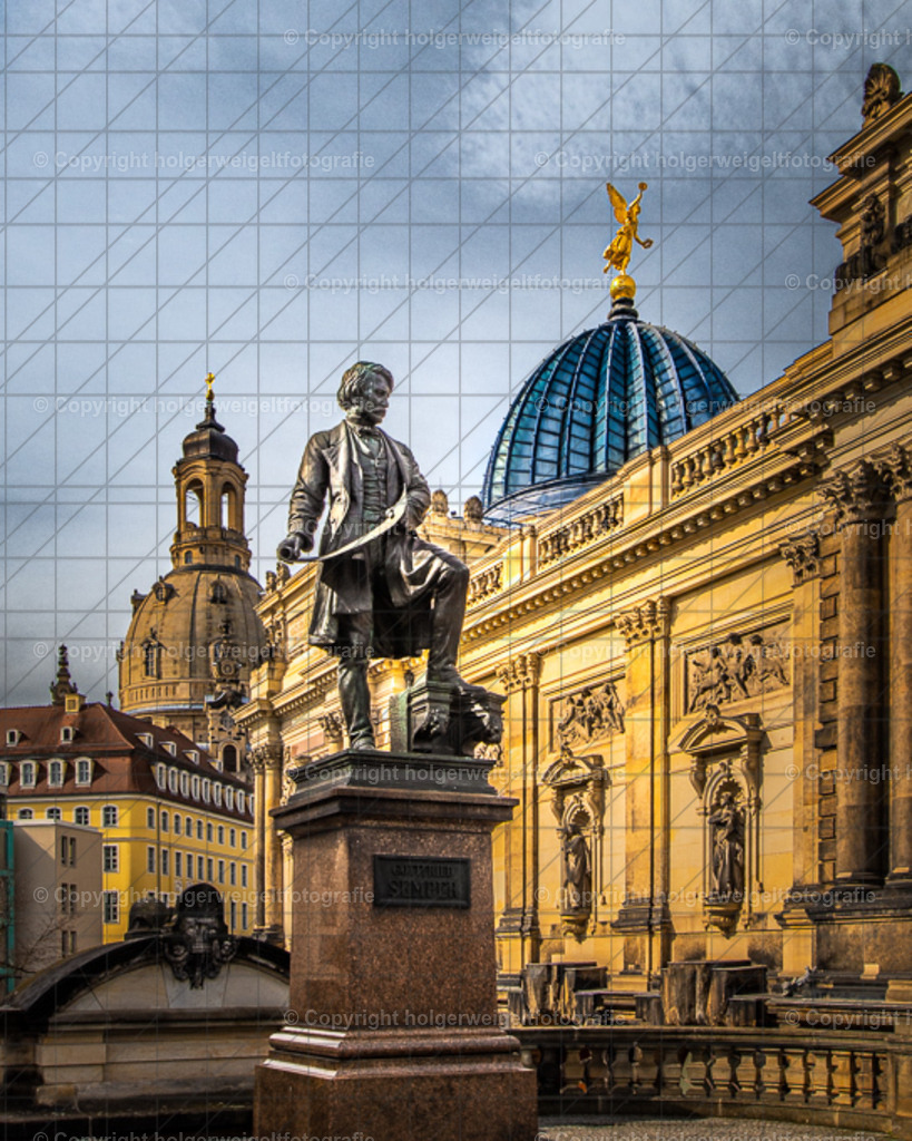  Gottfried Semper Denkmal | Kaufen sie online außergewöhnliche Fotografien auf Leinwand Acrylglas Fotoprint Aludibond von holgerweigeltfotografie - Realisiert mit Pictrs.com