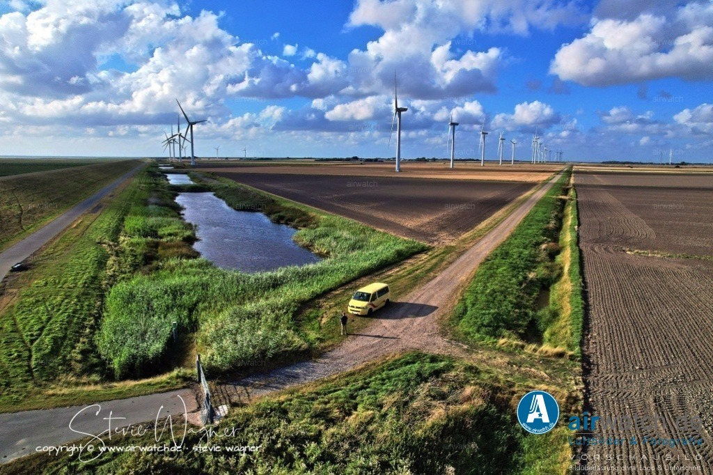 Windpark - Emmelsbüll-Horsbüll | Luftbild, Windenergieanlagen, Bürgerwindpark Emmelsbüll-Horsbüll, Windkraft, Windpark, Nordfriesland, 
