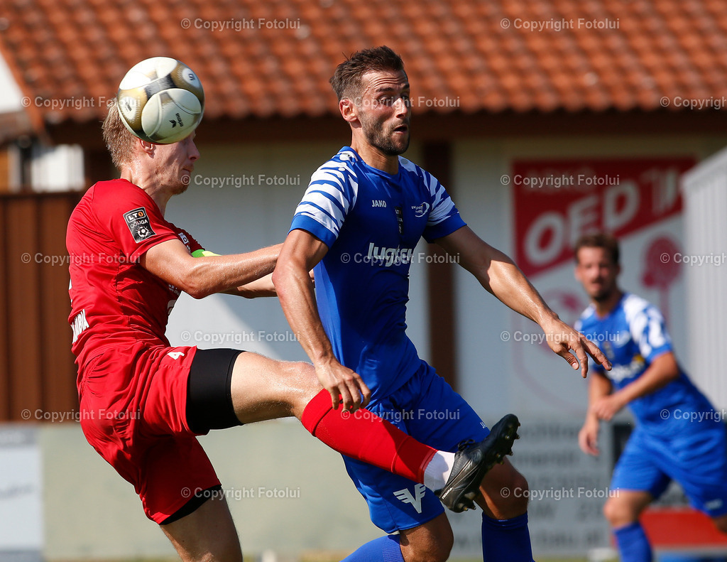 A_LUI_2608023_22 | SPORT,FUSSBALL,LT1 OOELIGA ASKOE OEDT-SPG FRIEDBURG/POENDORF 26.08.2023 IM BID:FLORIAN FELLINGER  (OEDT) UND MATTIA OLIVOTTO (FRIEDBURG) FOTO:FOTOLUI