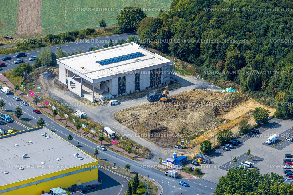 Hamm220809979Rhynern | Luftbild, Baugebiet mit Neubau Mensing Galerie an der Werler Straße Ecke Unnaer Straße, Rhynern, Hamm, Ruhrgebiet, Nordrhein-Westfalen, Deutschland